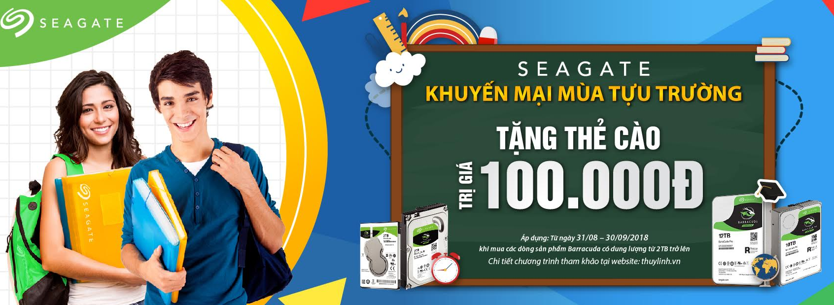 Back to school –Nhận quà cực cool cùng Seagate