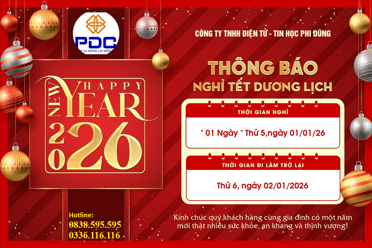 THÔNG BÁO NGHỈ TẾT DƯƠNG LỊCH 2026