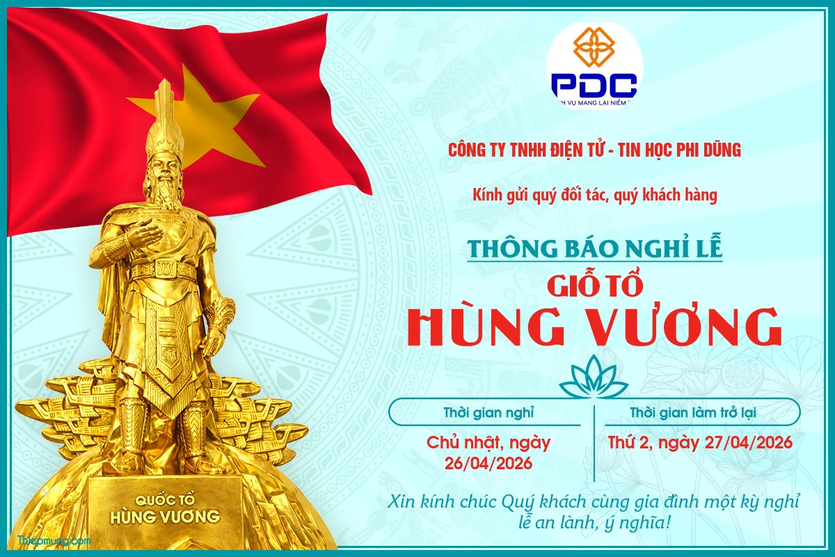 THÔNG BÁO NGHỈ LỄ GIỖ TỔ HÙNG VƯƠNG