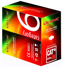 Cáp mạng Cat 6E UPT CCA-BR LB - Link Mầu Đỏ - Tính theo cuộn