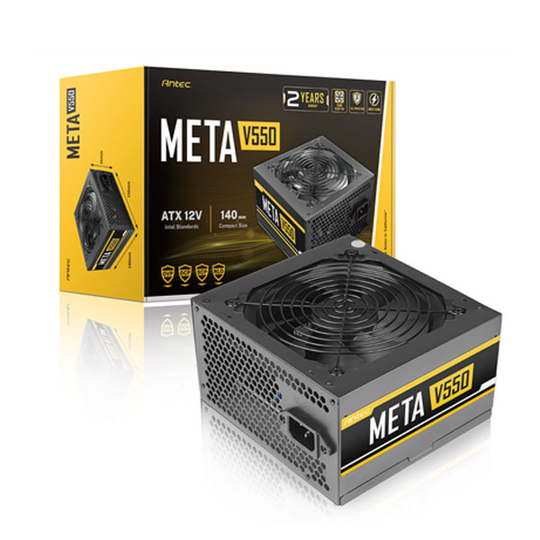 Nguồn ANTEC Meta V550EC, điện áp 230V - Công suất 550W (ANTEC550W)