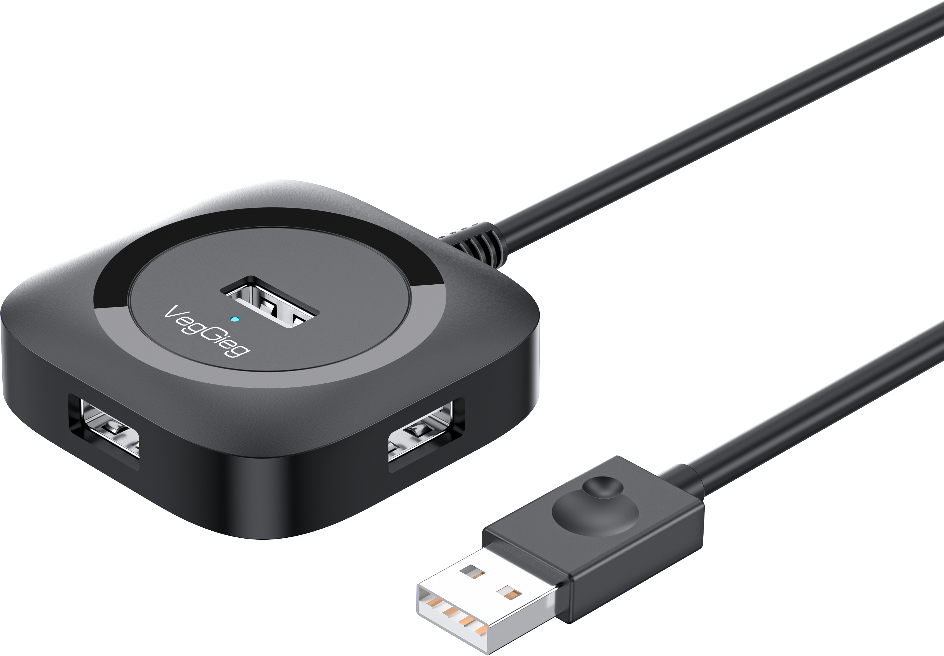 Bộ chia usb 2.0 4 ports HUB VU2406 1m Veggieg